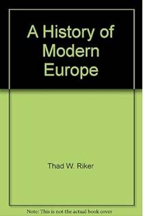 book titled: A History of Modern Europe.